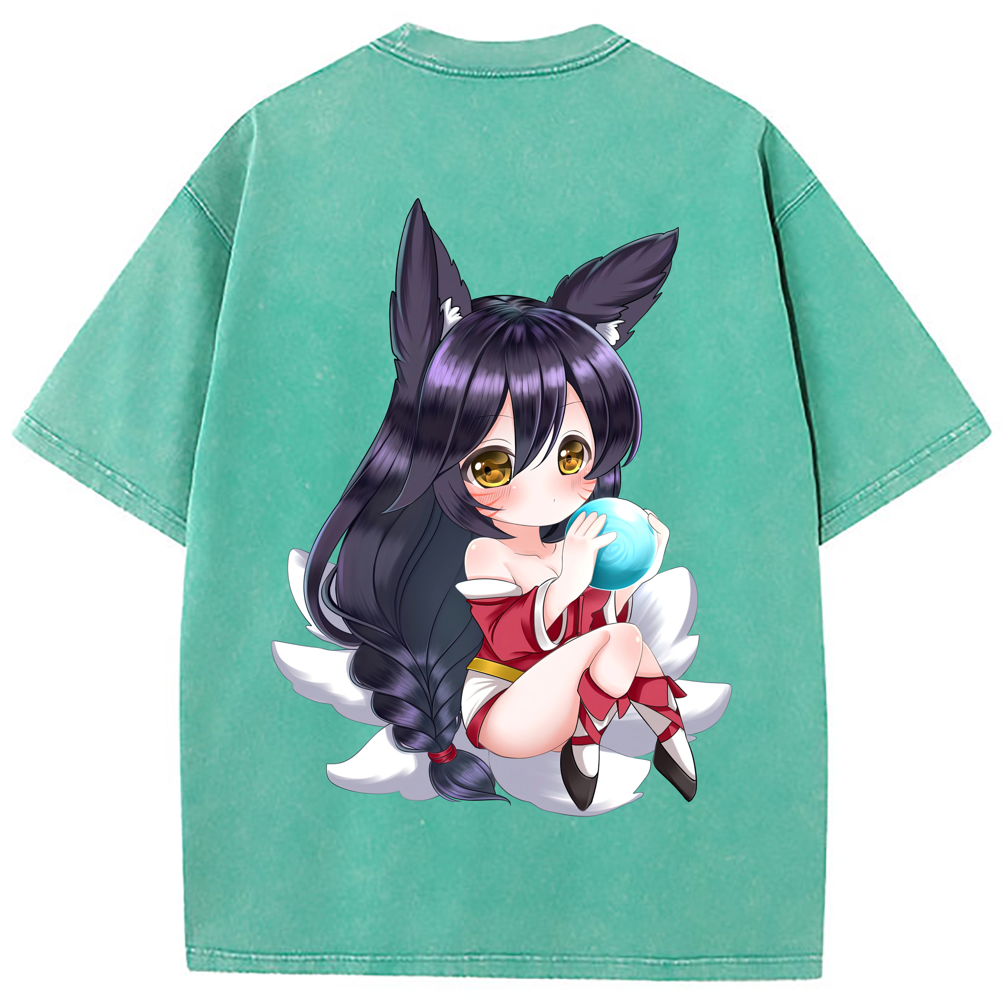 （画像用） リーグ・オブ・レジェンド League of Legends LOL 綿100% ヴィンテージ風 半袖Tシャツ（背面プリント）